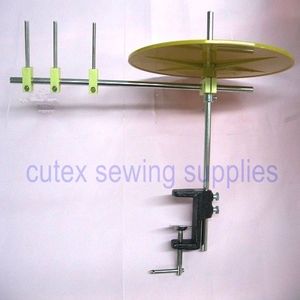 Sewing Machine Binding & Tape Holder Reel With Mounting Clamp, 10 Disc