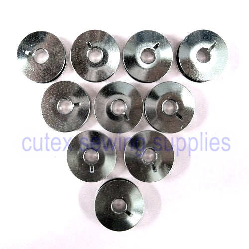 6 Hole Large U size bobbins for industrial sewing machines (Pack of 10)