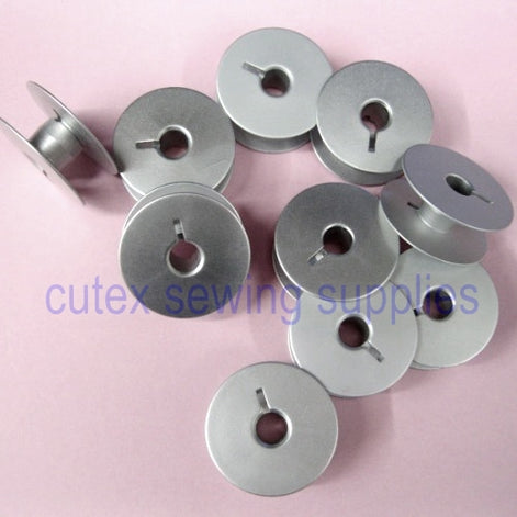 6 Hole Large U size bobbins for industrial sewing machines (Pack of 10)