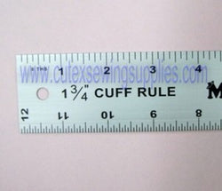 36' CENTER FINDING ALUMINUM RULER 36' X 1-3/4' RULE - Cutex Sewing Supplies