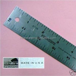 Mayes 10207 Straight Edge Aluminum Ruler (24 x 2 Inch)