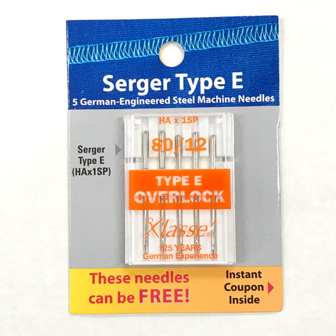 Janome 784860100 Assorted Serger Needles Size 11 and 14