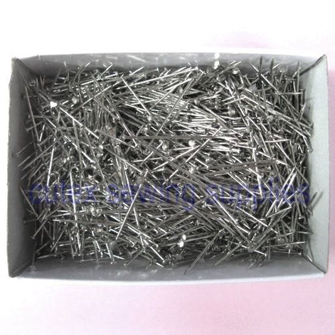 Straight Pins, L: 34 mm, 0,6 mm, Silver, 50 G, 1 Pack